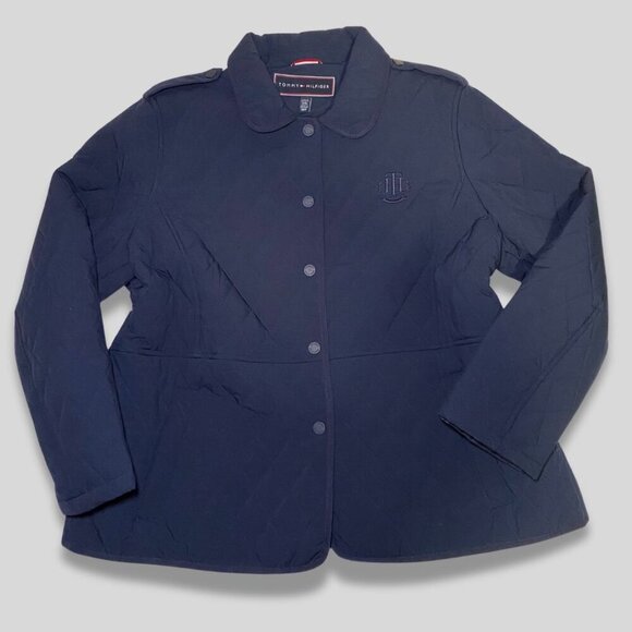 TOMMY HILFIGER Quilted Jacket Navy Size XXL - Picture 2 of 11